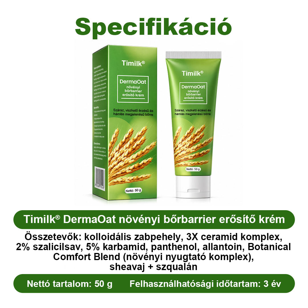 🌿 🌿Timilk® DermaOat növényi bőrbarrier-erősítő krém