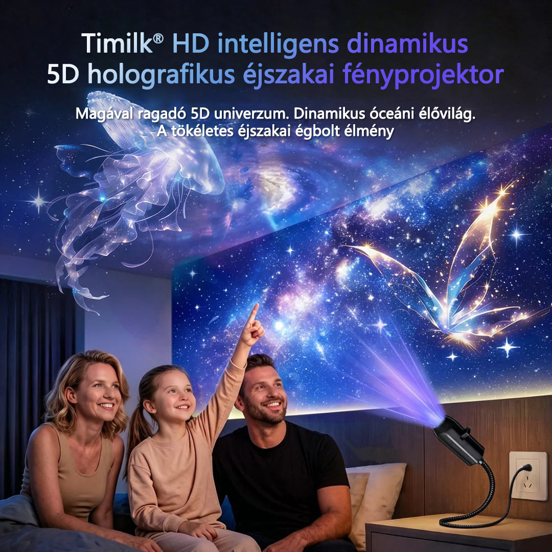 Timilk® 🌌✨ Új generációs intelligens HD 5D holografikus éjszakai projektor✨