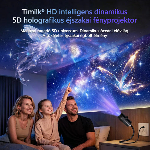 Timilk® 🌌✨ Új generációs intelligens HD 5D holografikus éjszakai projektor✨
