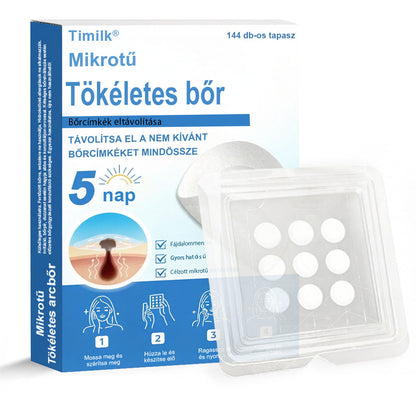 📌📌📌 Timilk® 2 az 1-ben mikrotűs és hidrokolloid tapasz | Kiemelkedő anyajegyek, pattanások, lapos szemölcsök és bőrkinövések eltávolítására | Segít javítani a ráncok, hegek és bőrhibák megjelenését | Láthatatlan pattanástapasz arcra és testre📌📌