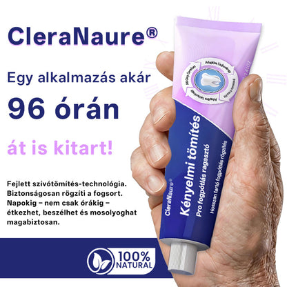 KORLÁTOZOTT KÜLÖNLEGES AJÁNLAT🦷🦷🦷🦷🦷 CleraNaure® Comfort Seal Pro Fogsor Ragasztó  FDA Tanúsítvánnyal-🔥