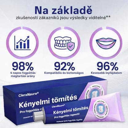 KORLÁTOZOTT KÜLÖNLEGES AJÁNLAT🦷🦷🦷🦷🦷 CleraNaure® Comfort Seal Pro Fogsor Ragasztó  FDA Tanúsítvánnyal-🔥