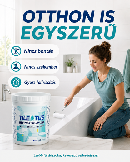 🔥Új termékek a piacon丨Újítsd fel a kádat és a csempét bontás nélkül Prémium csempe- és kádfelújító festékkészlet Egy teljes fürdőszobai felújítás helyett válassz egyszerűbb megoldást.