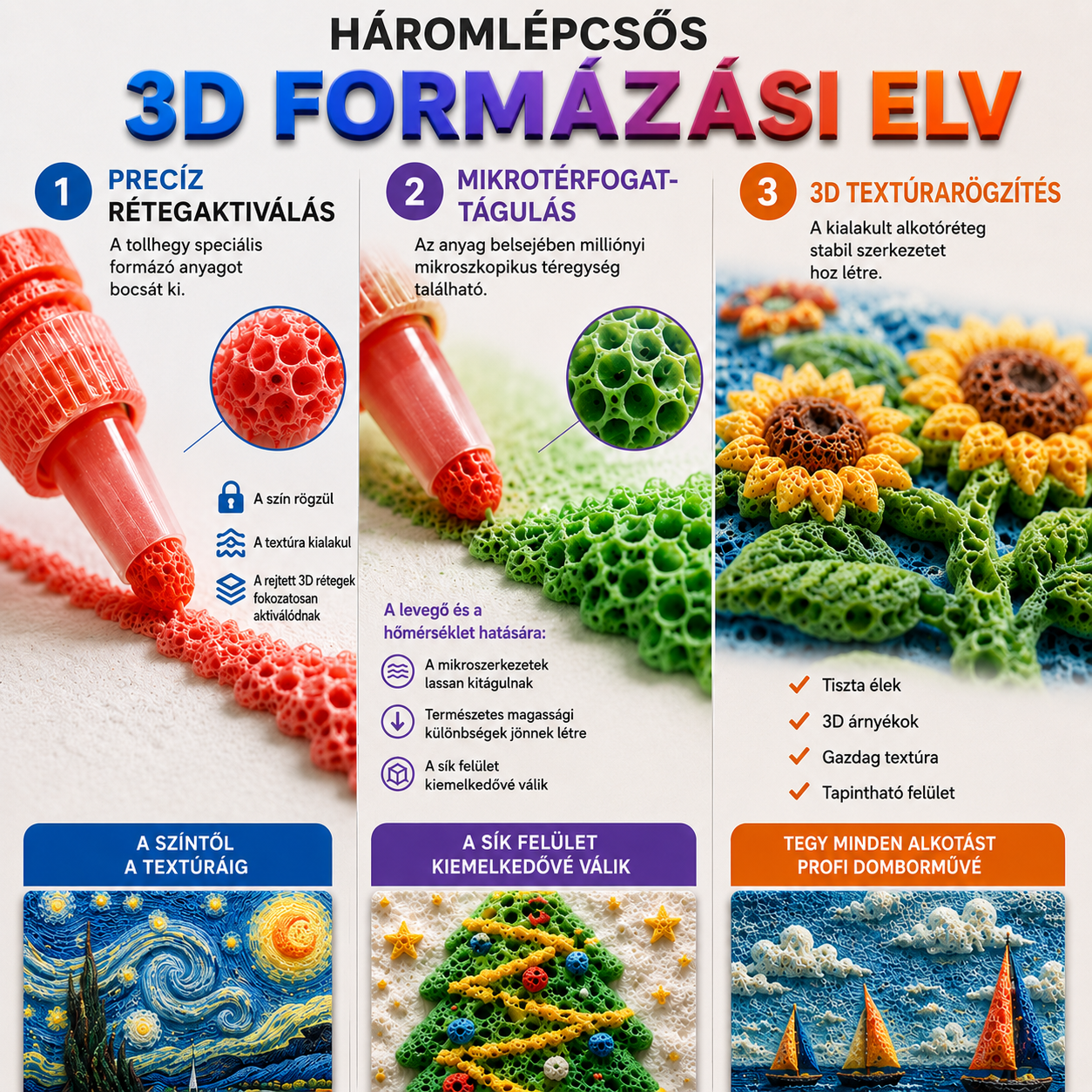 Spóroljon 50%-ot, ha még ma rendel 丨Healrize® 3D Relief Art Pen – Változtassa lapos rajzait megérinthető 3D művészetté🖌️🖍️-🌿